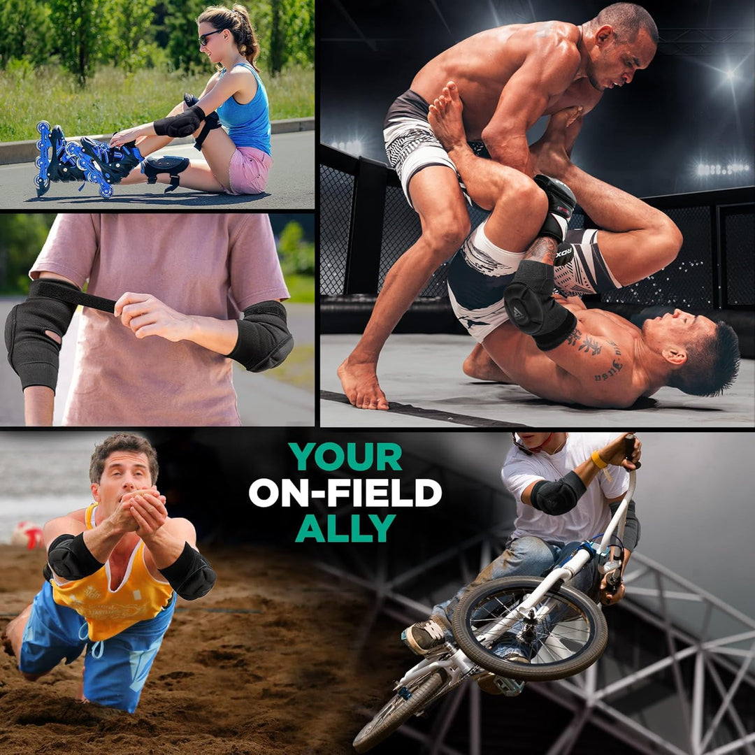 RDX Ellbogenschoner Kampfsport, Ellenbogenschutz MMA Muay Thai, Ellenbogenschützer Thaiboxen Ellboge