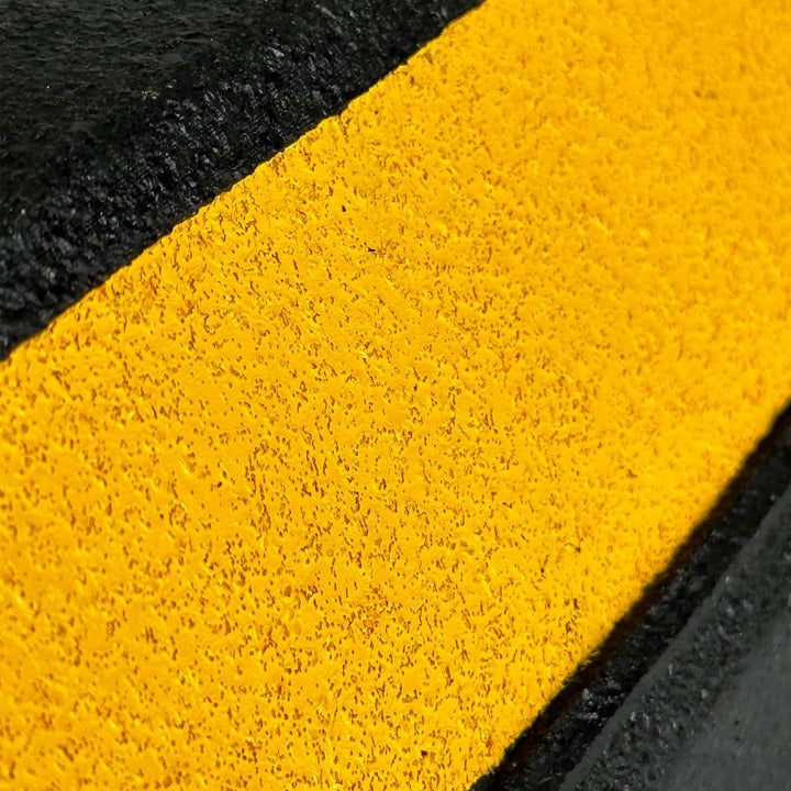 UvV Wheel HPK20 Parkstopper, Radstopp schwarz, gelbe Reflektoren -55 cm Gummi Parkplatzbegrenzer ink