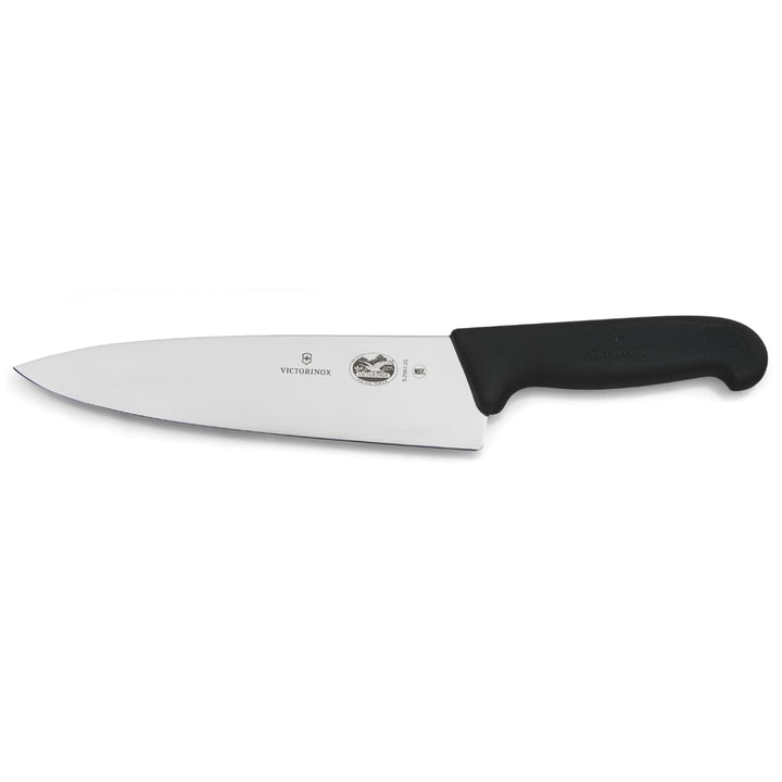 Victorinox Fibrox Kochmesser, Breites Universalmesser für Fleisch, Fisch, Gemüse und Kräuter, 20 cm,