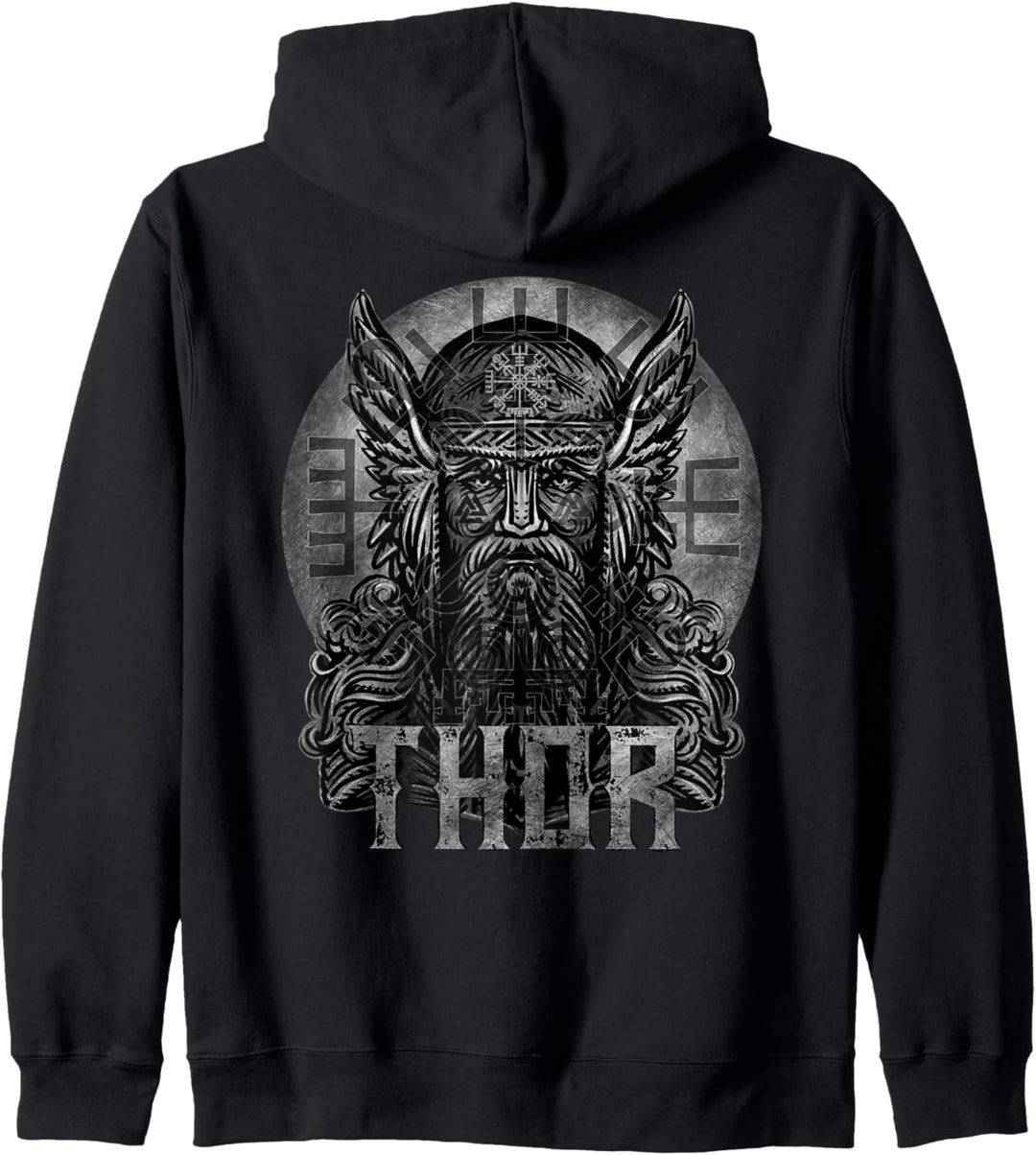 Thor Nordisch Wikinger Heidnischer Gott Nordische Mythologie Kapuzenjacke