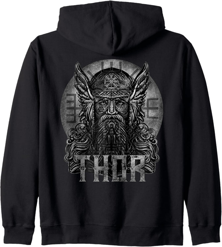 Thor Nordisch Wikinger Heidnischer Gott Nordische Mythologie Kapuzenjacke
