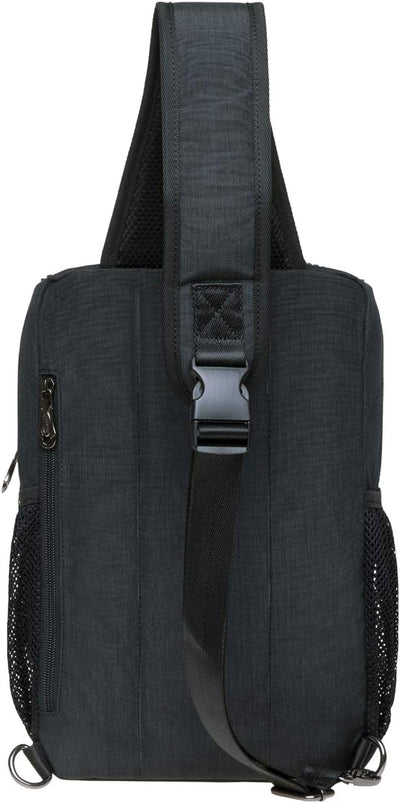 KAUKKO Canvas - Brusttasche für Damen und Herren - Umhängetasche Schwarz Jnl-fd252-1-03, Schwarz Jnl