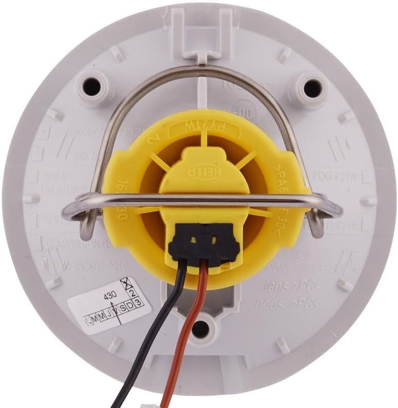 HELLA - Blinkleuchte - Halogen - 24V - Einbau/geclipst - Lichtscheibenfarbe: grau - Kabel: 100mm - S