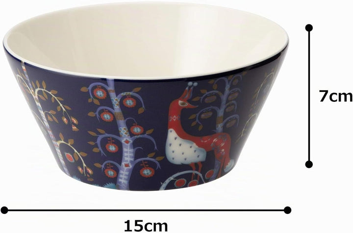 Iittala Taika Schale, Porzellan, Blau 3 Blau, 3 Blau