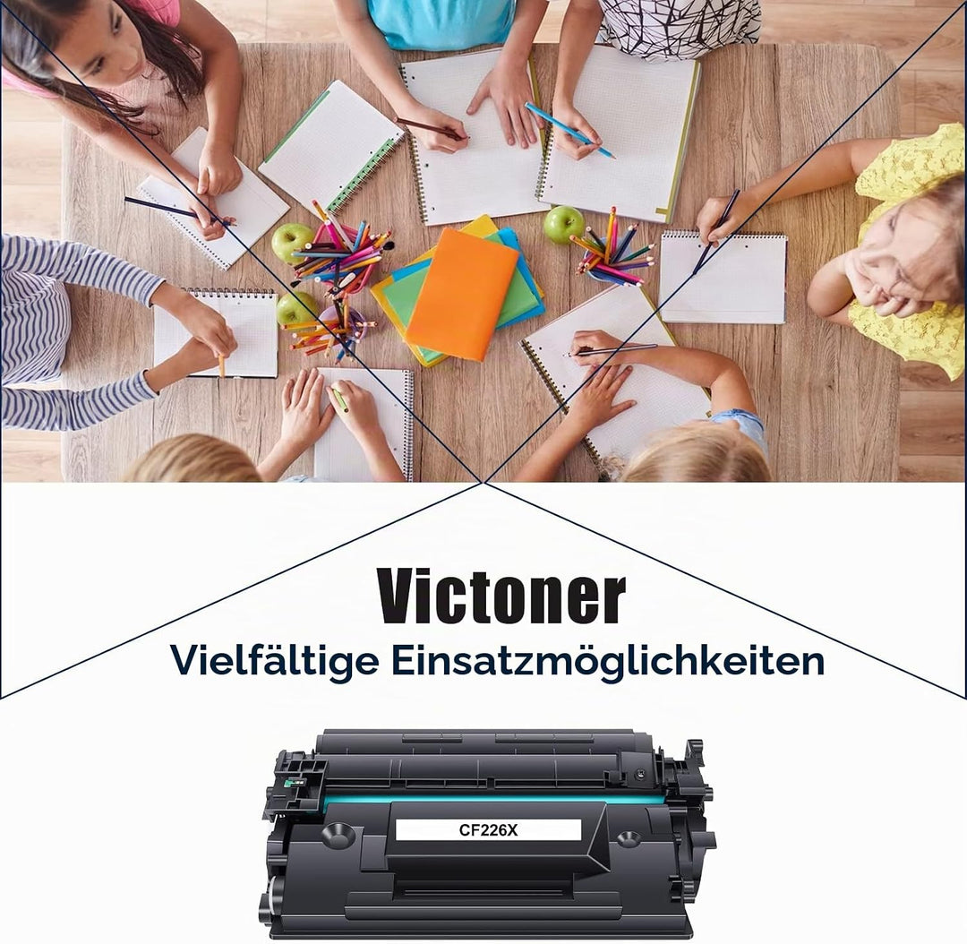VICTONER Tonerkartusche Kompatibel für HP 26X CF226X 26A CF226A Laserjet Pro MFP M426fdw M426fdn M42