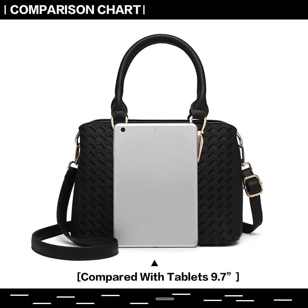 Miss Lulu Handtasche Damen Mittelgross Henkeltasche Elegante Schultertasche Tasche für Damen mit Lyc