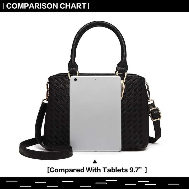 Miss Lulu Handtasche Damen Mittelgross Henkeltasche Elegante Schultertasche Tasche für Damen mit Lyc