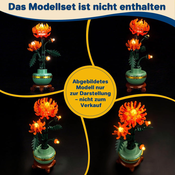 Licht Kompatibel mit Lego 10368 Chrysanthemum, Nur Lichter Set - Kein Modell, Licht BeleuchtungSet C