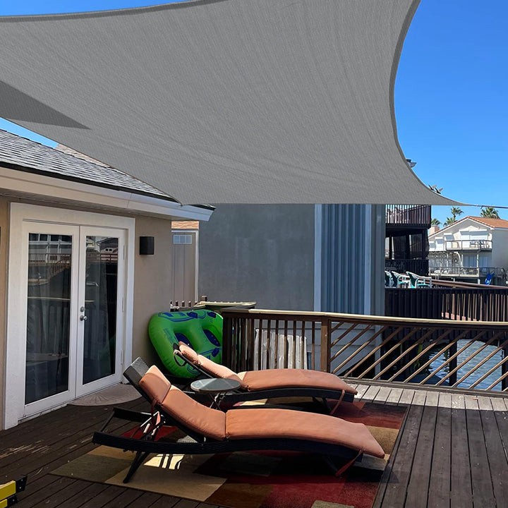COOL AREA Sonnensegel Rechteckig 2.5x4m,Sonnenschutz atmungsaktiv mit UV Schutz eignet Sich für Auss