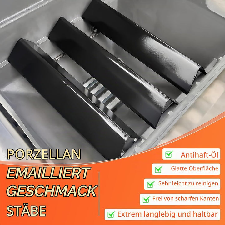 GFTIME 38,9cm 7635 Flavorizer Bar für Weber Spirit I E210/220 &amp; II S210/S210 mit vorderen Brennerknö