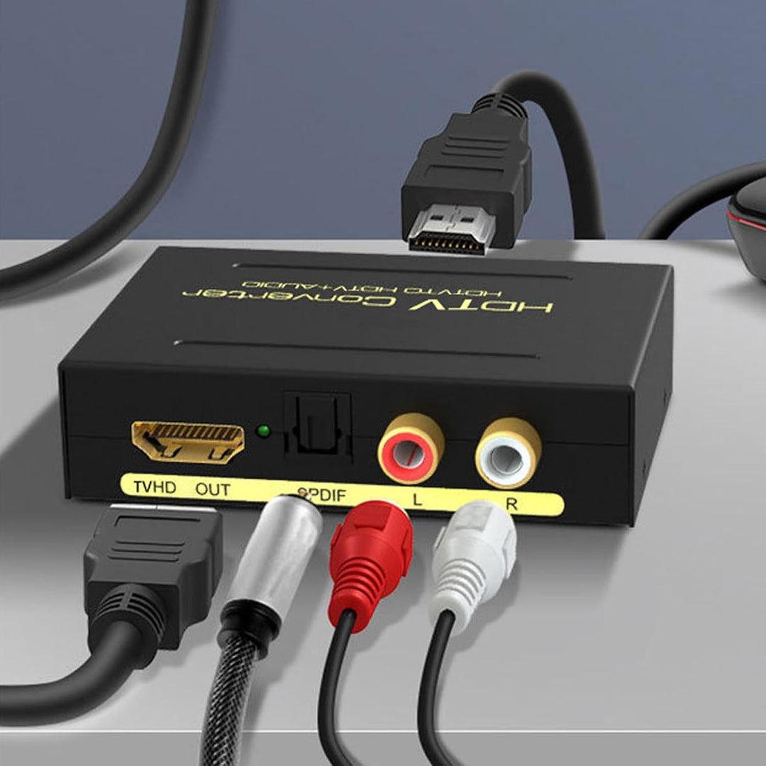 HDMI Audio Extractor, HDMI Audio Splitter 192KHz DAC Wandler Metall ARC Extraktor, 4K@30Hz Unterstüt