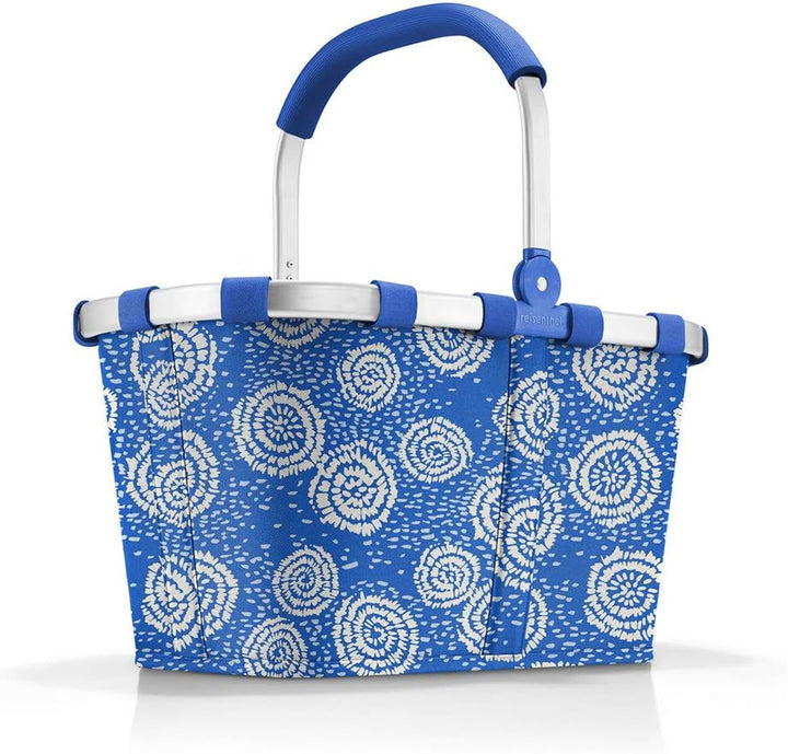 reisenthel carrybag Batik Blue – Stabiler Einkaufskorb mit viel Stauraum und praktischer Innentasche