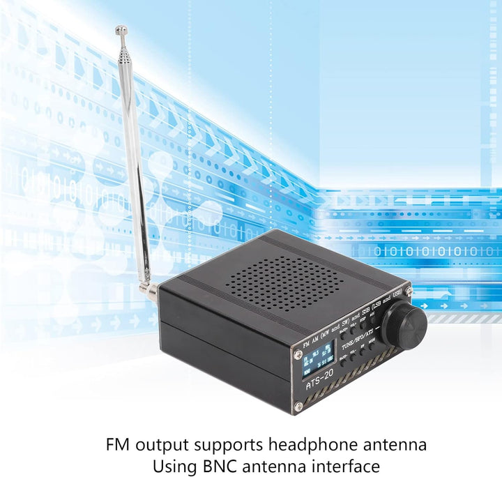 ATS 20 SI4732 Vollband-Funkempfänger Radios Kurzwellenempfänger AM FM MW SW SSB LSB USB-Scanner Trag