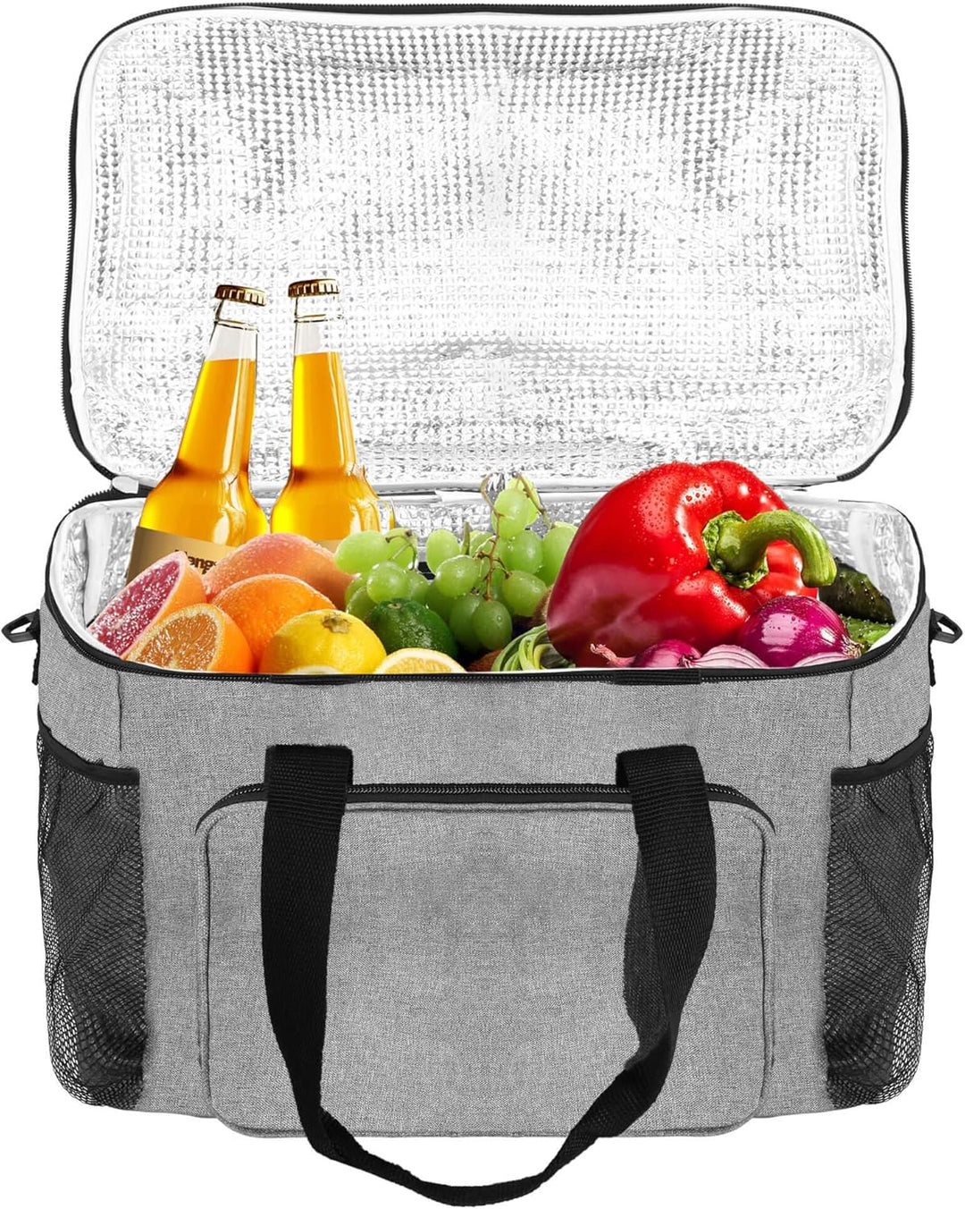 SPRINGOS Thermotasche Kühltasche Hellgrau, Hellgrau