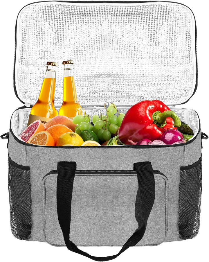 SPRINGOS Thermotasche Kühltasche Hellgrau, Hellgrau