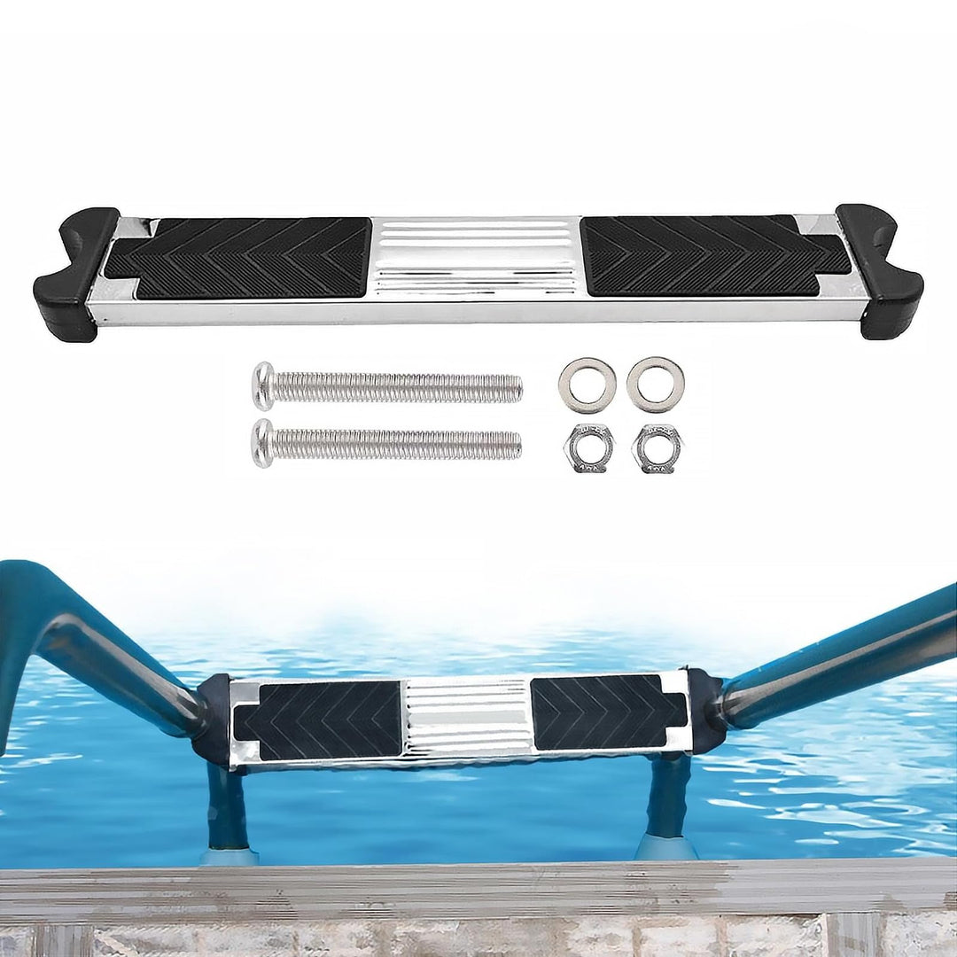 304 Edelstahl Poolleiter Ersatzstufe mit Rutschfestem Gummipolster Schwimmbadleitern Pedale mit Schr