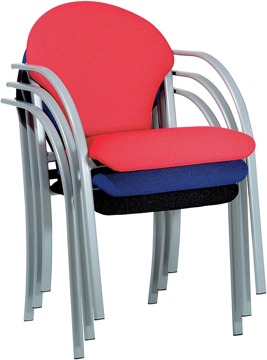 Nowy Styl Stapelstuhl | mit Polstern | HxBxT 470 x 450 x 490 mm | Polsterfarbe Schwarz | VE 2 STK