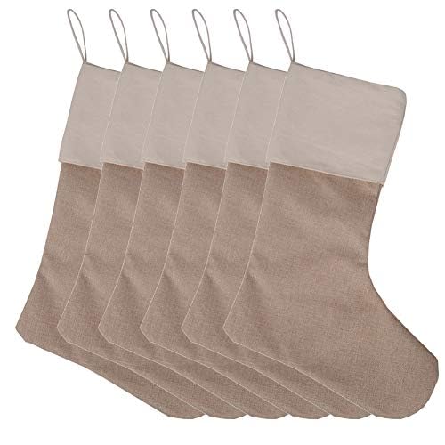 Sackleinen Weihnachtsstrumpf Weihnachten Socken Sackleinen Geshenkbeutel Weihnachtsdekoration Weihna