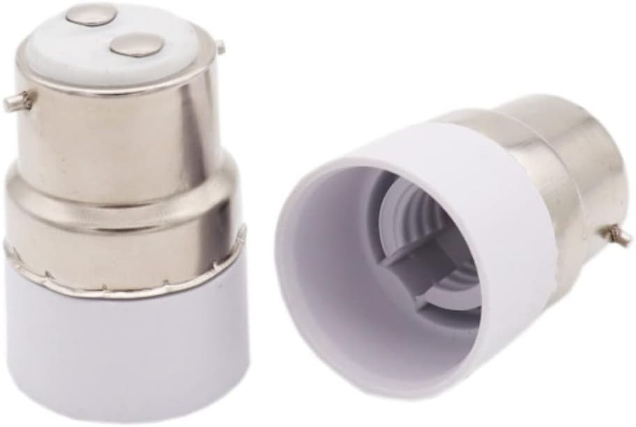 ShuoHui Bajonett B22 auf E14 Socket Halogen LED Glühbirne Adapter Buchse max voltage 250V 200W (10)