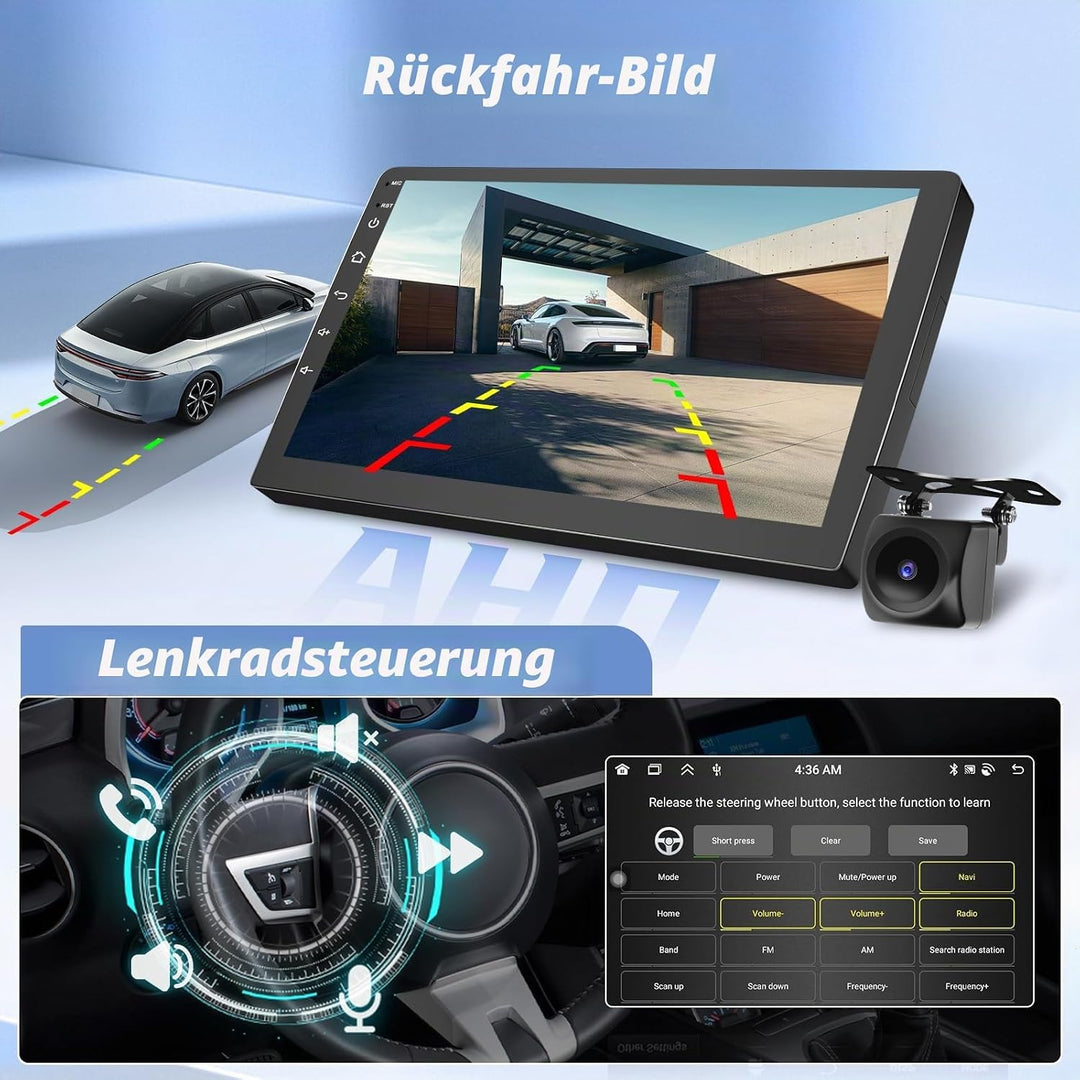 Hikity 8Cores 4G+64G Autoradio Android 15 Für Opel Astra H 2004-2008/Zafira B 2005-2015/Opel Corsa 2