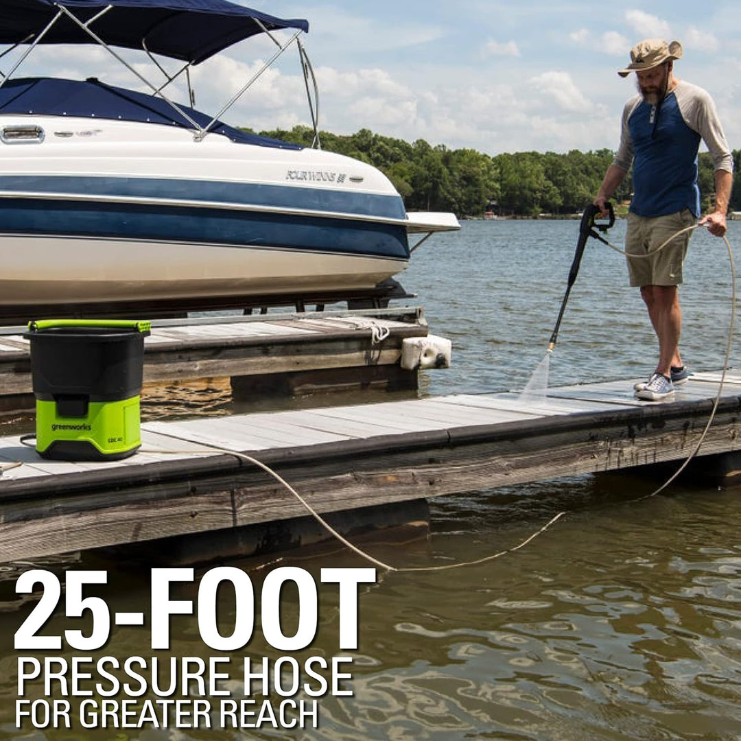 Greenworks Universal-Hochdruckreiniger-Hochdruckschlauch-Aufsatz 5200402, 6,5 m, Hochdruckschlauch