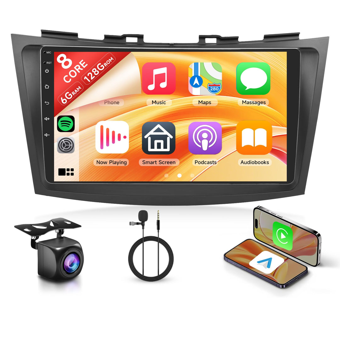 8 Core 6+128G Android Autoradio für Suzuki Swift 2011-2017 Suzuki Ertiga 2012-2017 Wireless Carplay