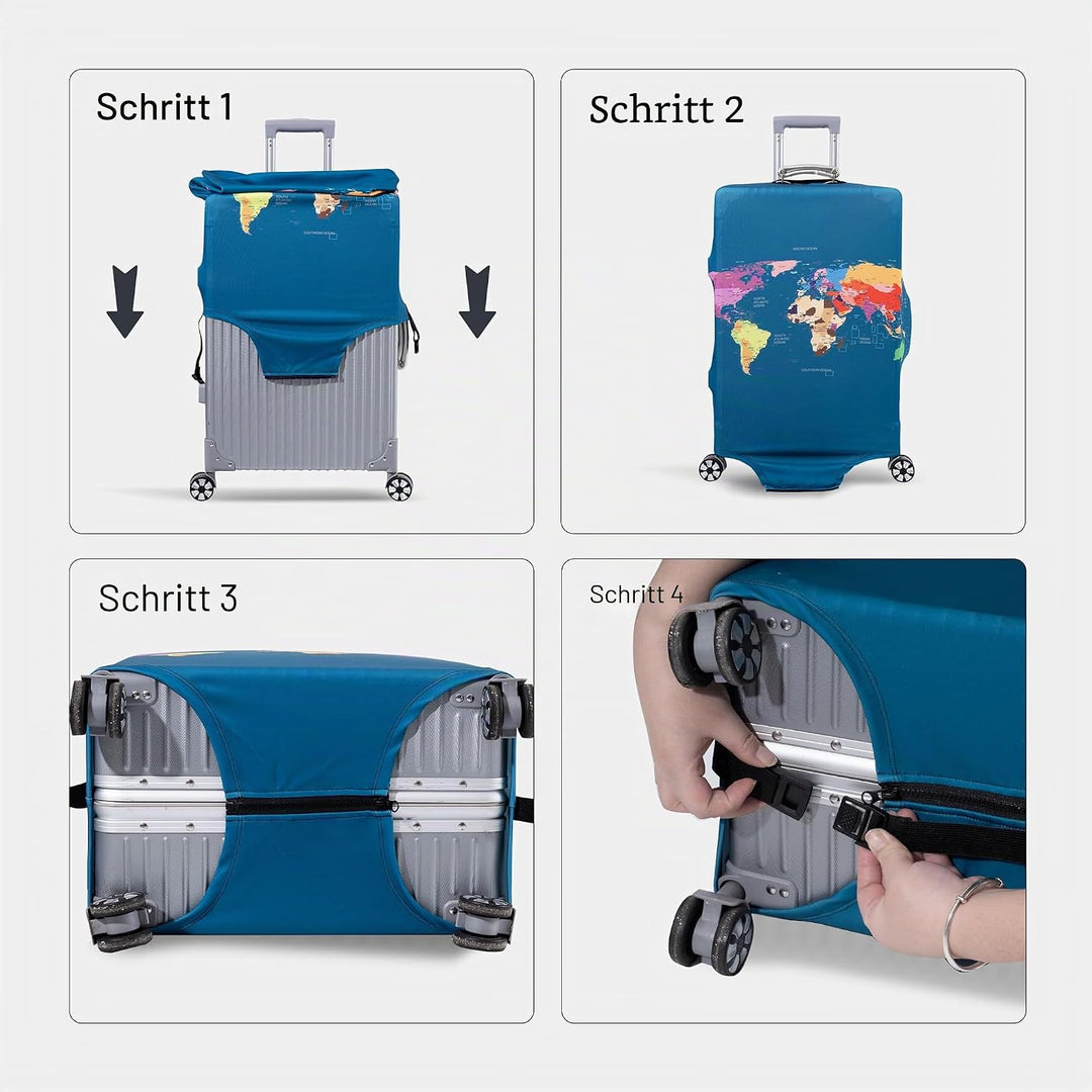 OrgaWise Kofferhülle Luggage Cover Gepäck Cover Gepäckabdeckung for Travel Luggage Schutzhülle Koffe