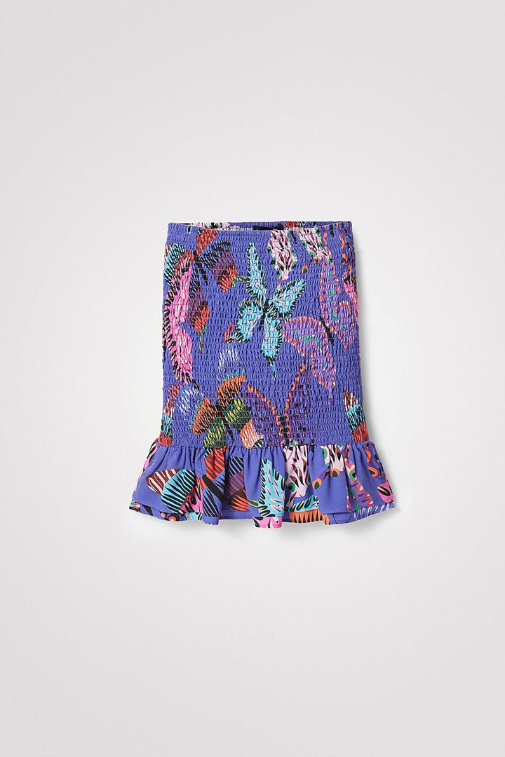 Desigual Damen FAL_Dolores Überwurf für Schwimmbekleidung XS Blau, XS Blau