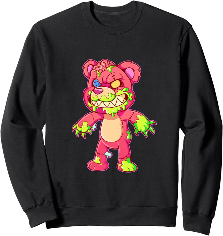 Pastell Goth Anime Kawaii Teddybär Sweatshirt