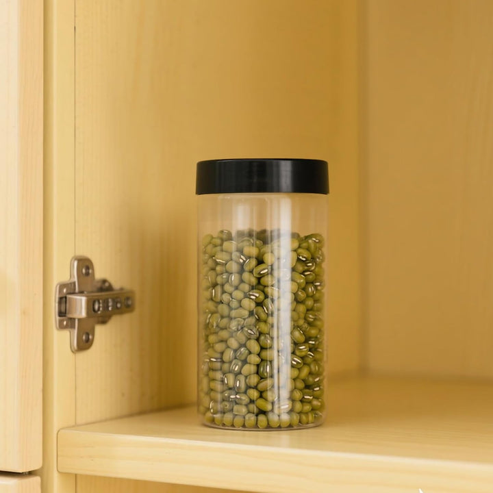 12 Stück 1000ml Vorratsdosen mit Deckel Kunststoff, transparente Kunststoffgläser mit Deckel, leere