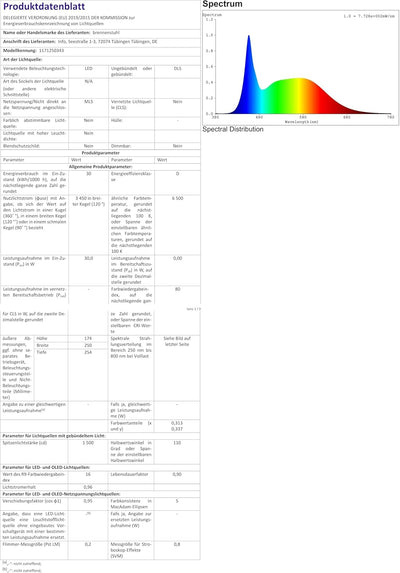 Brennenstuhl LED Bautstrahler JARO 4060 M (30W, 3450lm, 6500K, 3m Kabel, LED Arbeitsstrahler mit Sch