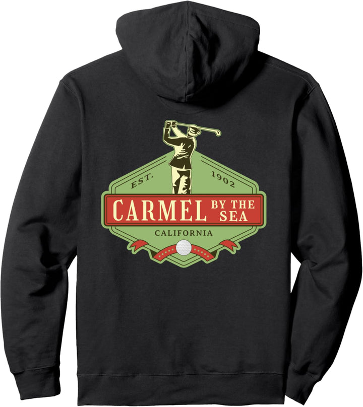 Carmel Kalifornien Retro-Vintage-Golf zum Thema Pullover Hoodie