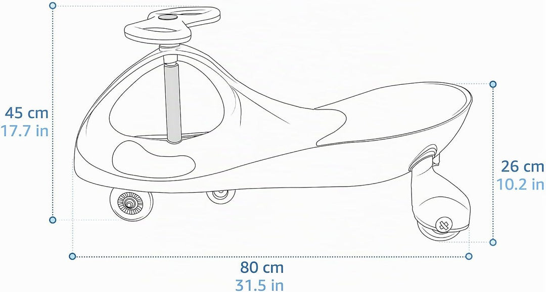 meteor TwistCar SWINGO Kinderroller Rutschauto für Kinder halten des Körpergleichgewichts Auto Swing