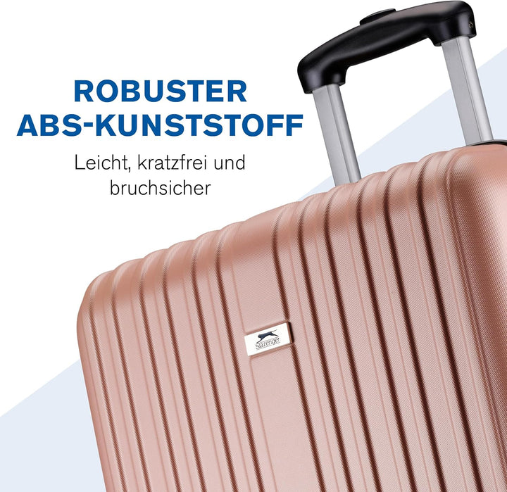 Slazenger Kofferset 2 Teilig/ 3 Teilig - Trolley Handgepack und Reisekoffer Gross - ABS Hartschalenk