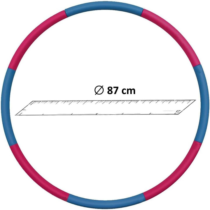 Hula Hoop Fitness weicher Reifen zum Abnehmen mit 8 abnehmbaren Abschnitten, ideal zur Gewichtsreduk