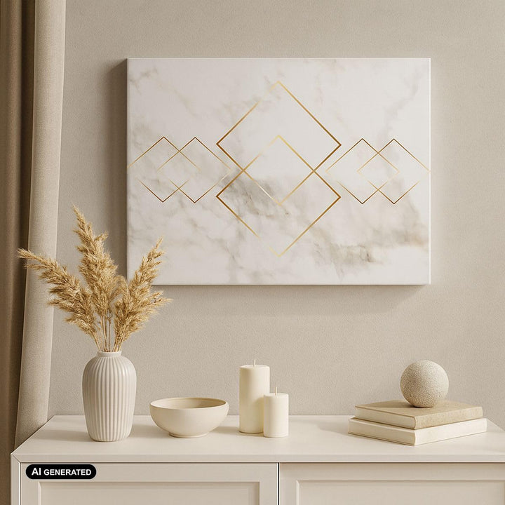 Bilder auf Leinwand 100x70cm Leinwandbild mit Rahmen Abstraktion modern Gross Wanddeko Bild Schlafzi