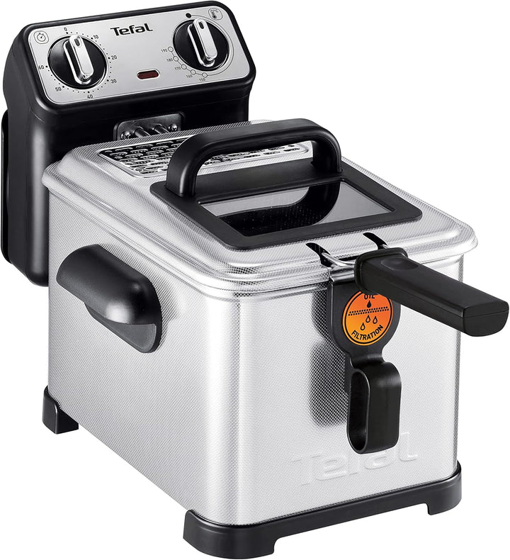 Tefal FR5101 Filtra Pro Inox & Design | 3,0 L | Premium Fritteuse | 2300 Watt | Semiprofessionelle F