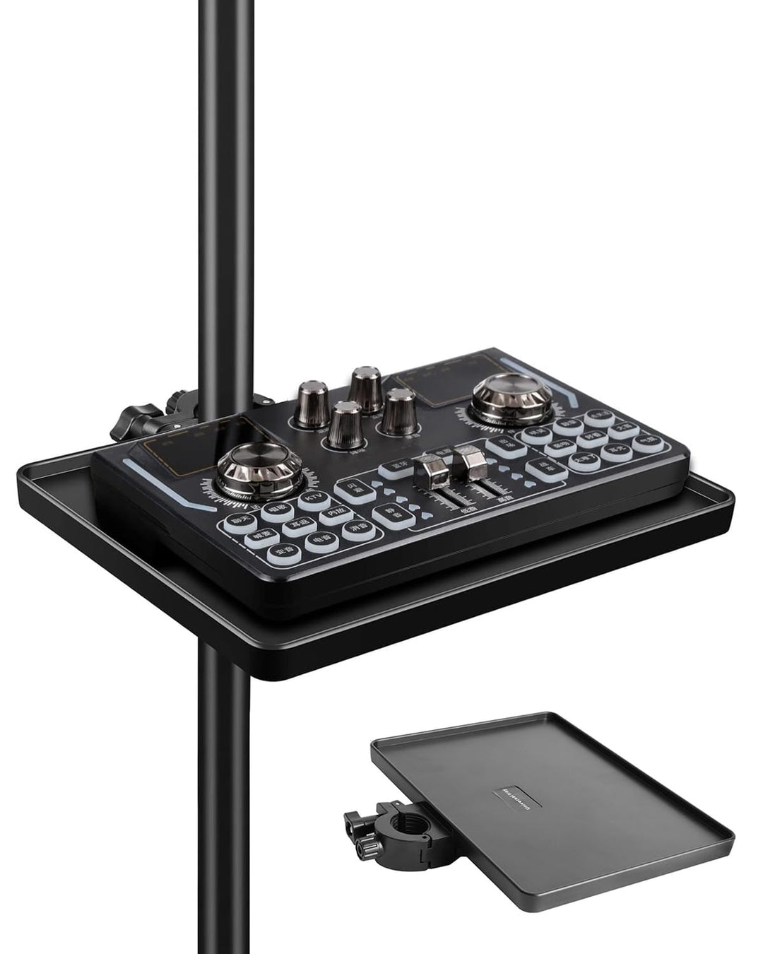 1 Stück Mikrofonständer, Notenständer, Regal, Notenständer, Mikrofonstander, Tablett, Halterung, Mik