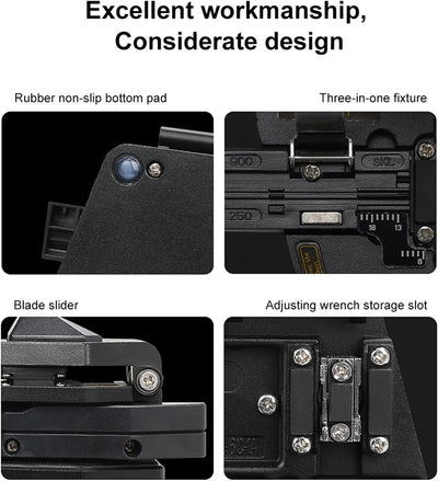 Fiber Optic Cleaver, Faserbrechgerät Mit Faserrestebehälter, Vorbereitung Feldkonfektionierbarer Ste