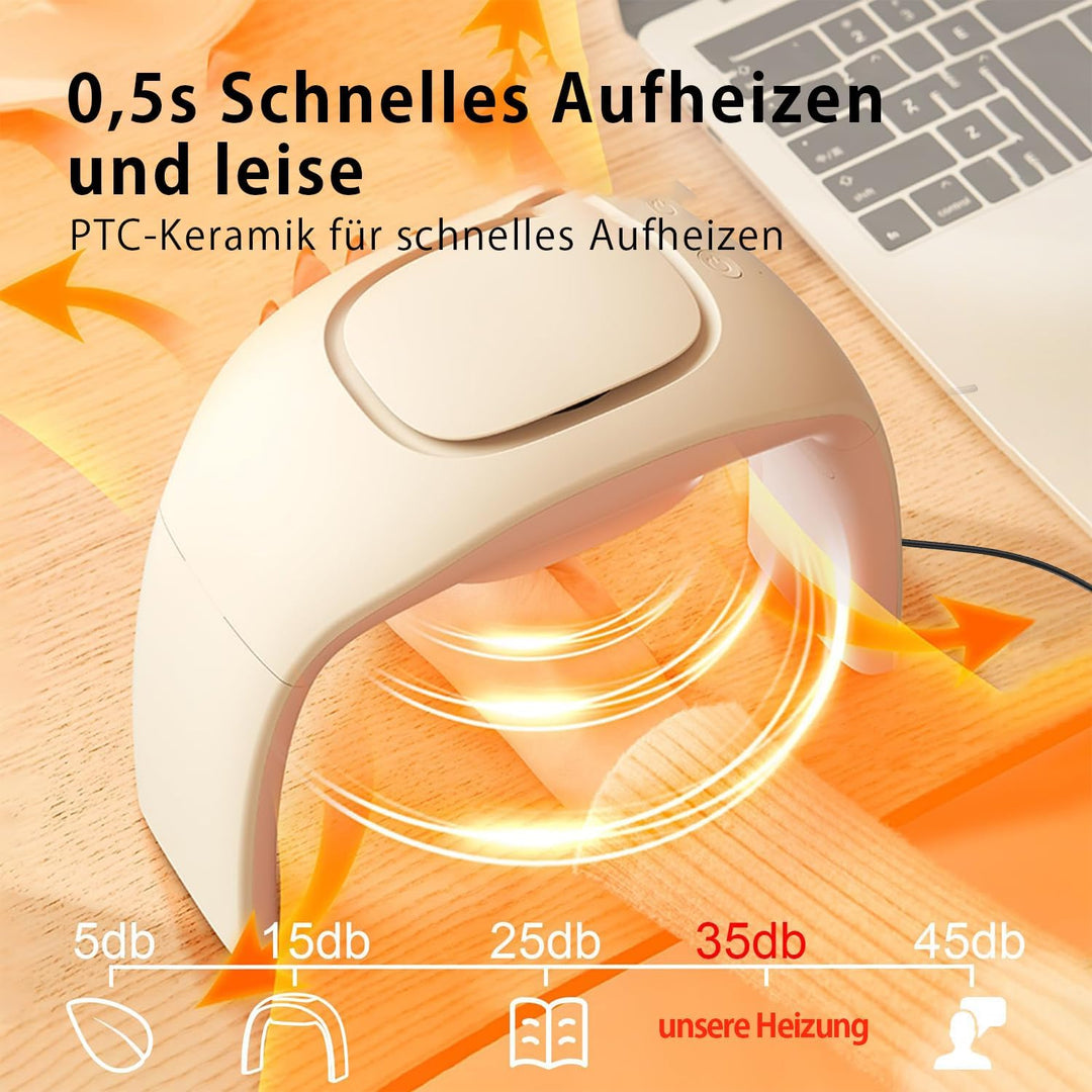 NIFBANG Heizlüfter Energiesparend,Faltbare Beheizbare Tischunterlage Handwärmer für Schreibtisch,The