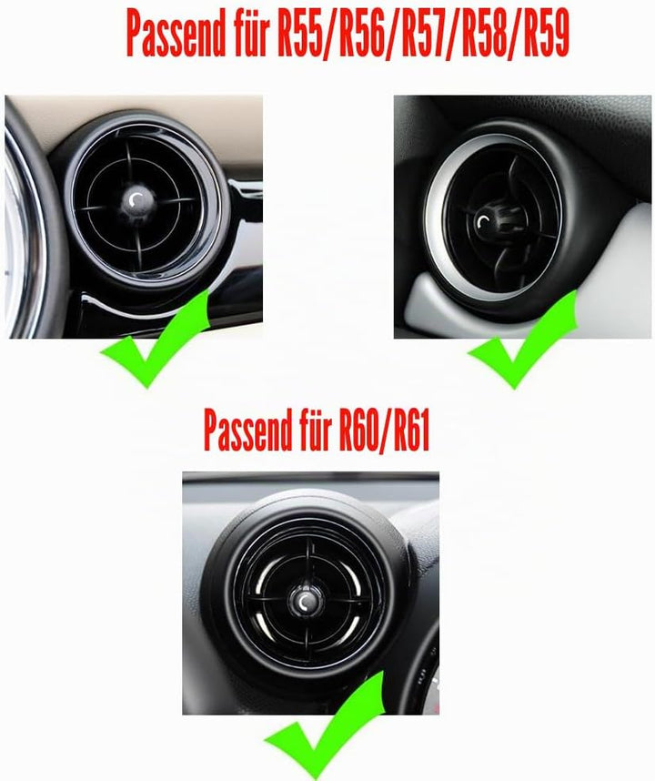 Auto Telefonhalter, Für Mini Cooper R56 R55 R57 R58 R59 R60 R61 Kreislauftauslass Telefonhalter für