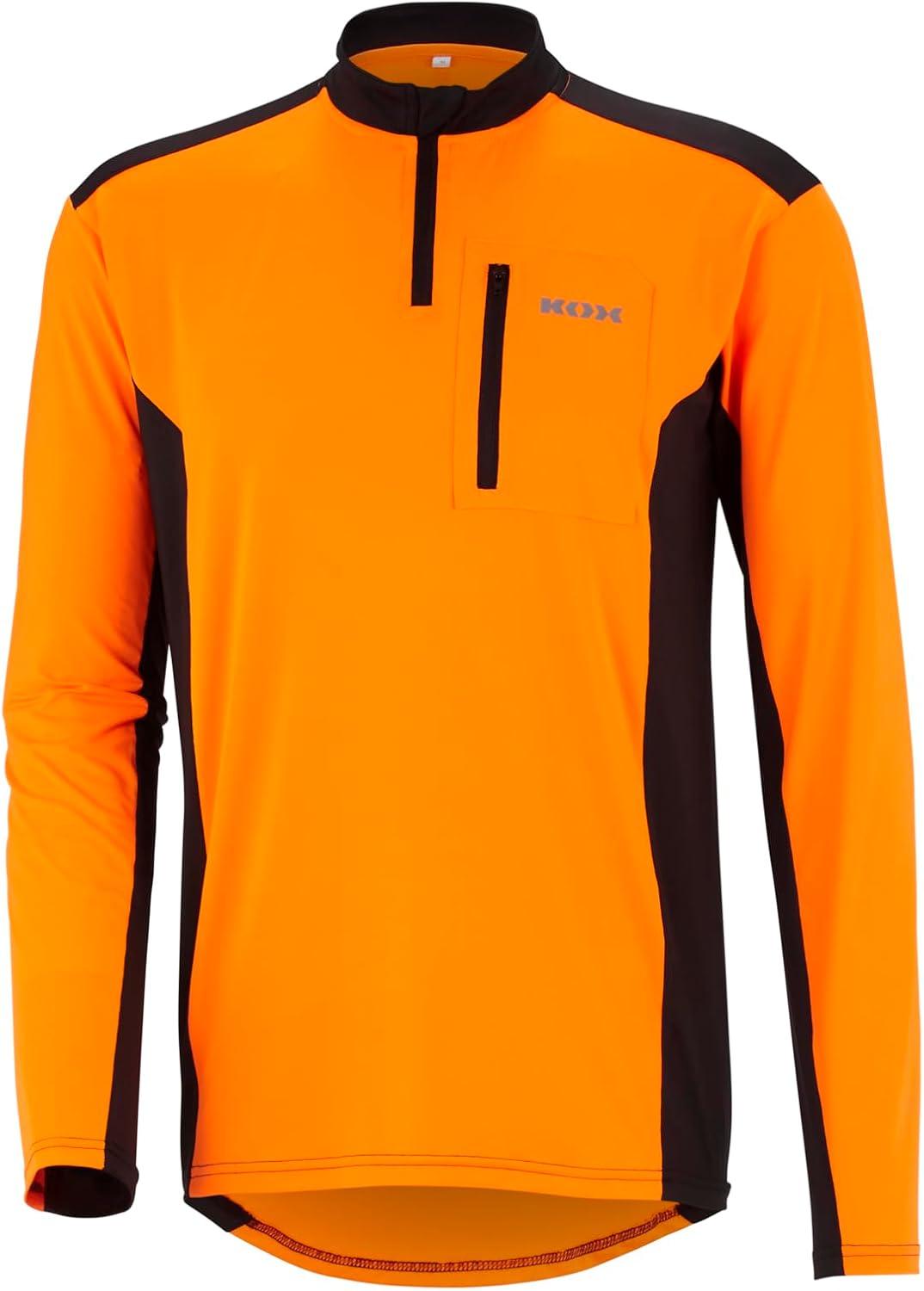 KOX Funktionsshirt Langarm Orange/Schwarz XL Orange, XL Orange