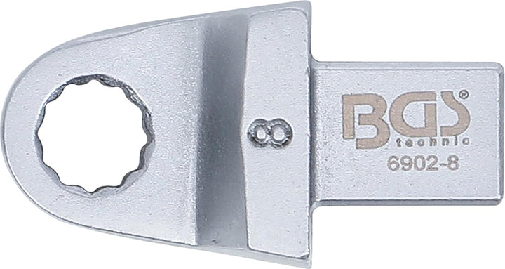BGS 6902-8 | Einsteck-Ringschlüssel | 8 mm | Aufnahme 9 x 12 mm, 8 mm