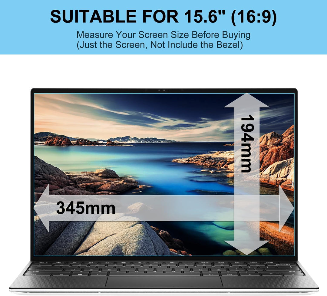 HaruYo 2 Stück 15.6 Zoll Laptop Displayschutzfolie Bildschirmschutz, Anti-Blaulichtfilter Matt Displ