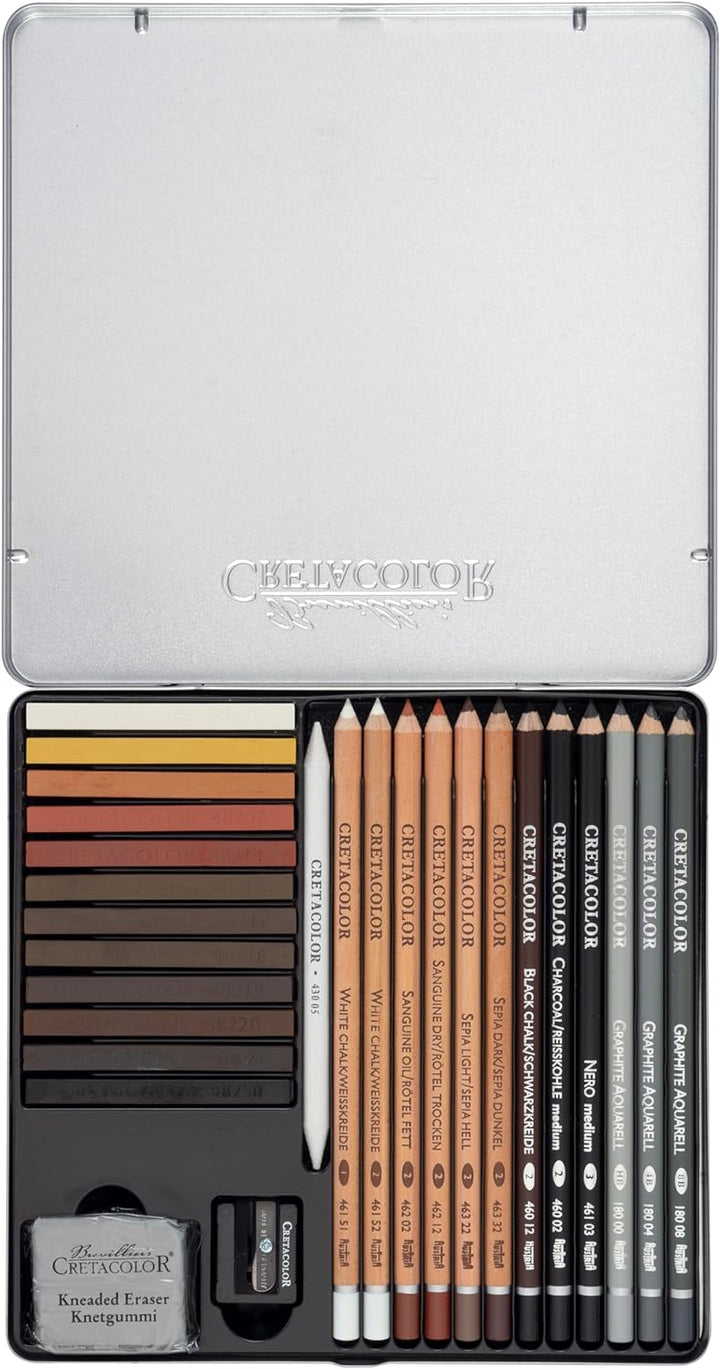 Cretacolor 400 31 - Skizzierset 27 Stück (1er Pack)