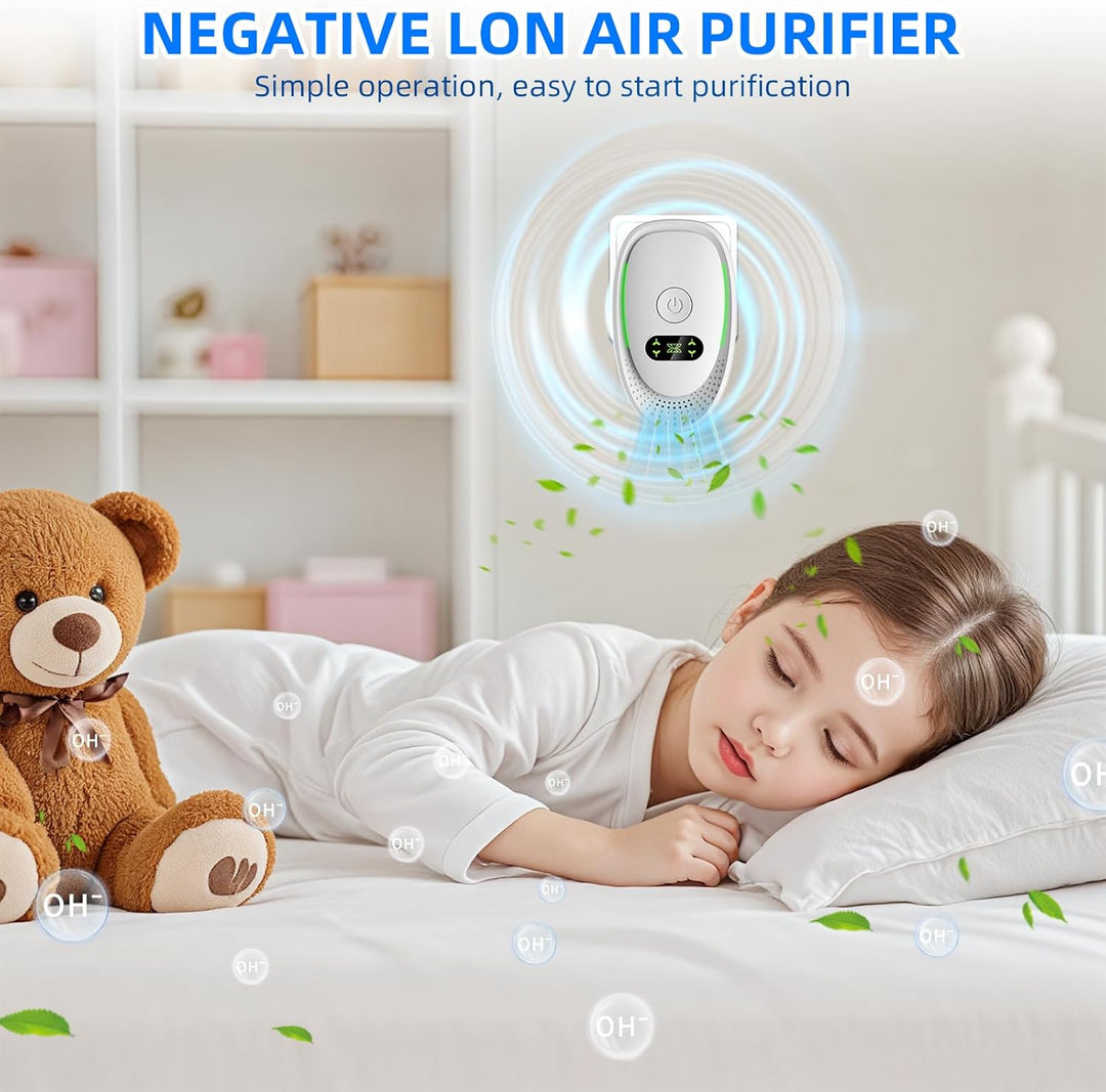 Plug-in Negativ Ionen Luftreiniger, 2Pcs Air Purifier Ionizer Generator | Tragbarer Lufterfrischer g