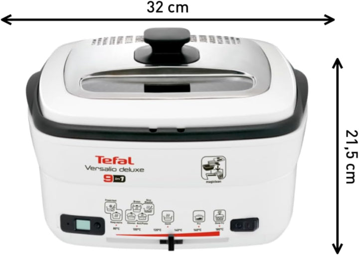 Tefal FR4950 Multi-Funktions-Fritteuse Versalio Deluxe 9-In-1 | Kapazität 1,3 Kg | Inkl. Pfannenwend