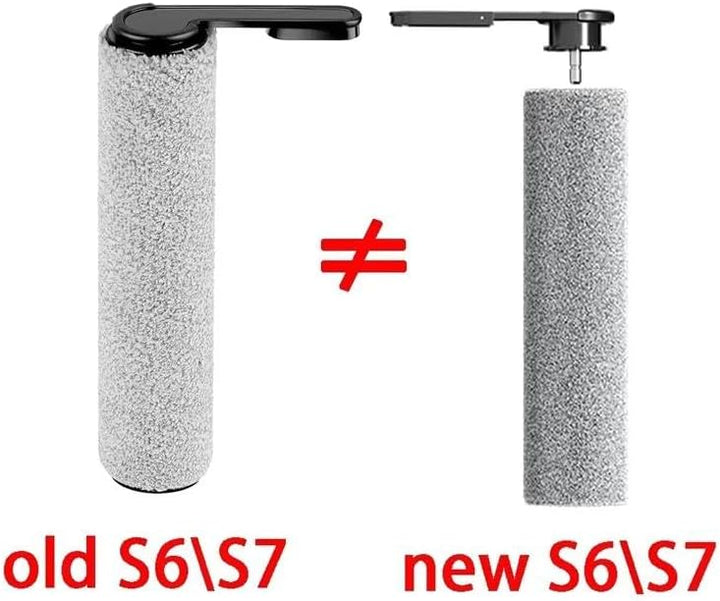 [Version 2, Abnehmbar] Zubehör für Tineco Floor One S7 Pro, 2 Bürstenrolle 4 Filter Nass-Trocken All