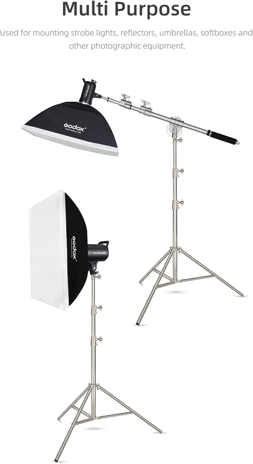AMBITFUL 280cm 9FT Studio Lighting Photo Studio Stainless Steel Light Stand for HTC Vive VR, Video,