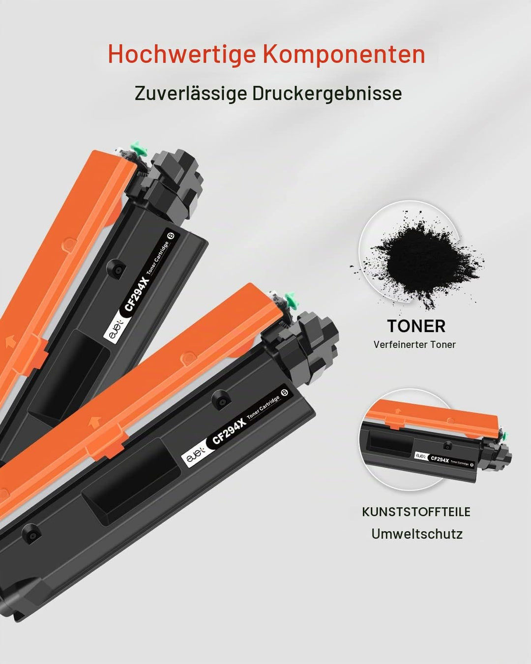 ejet CF294X Toner Kompatibel für HP 94A 94X CF294A für Laserjet Pro MFP M148dw M148fdw M148 für Lase